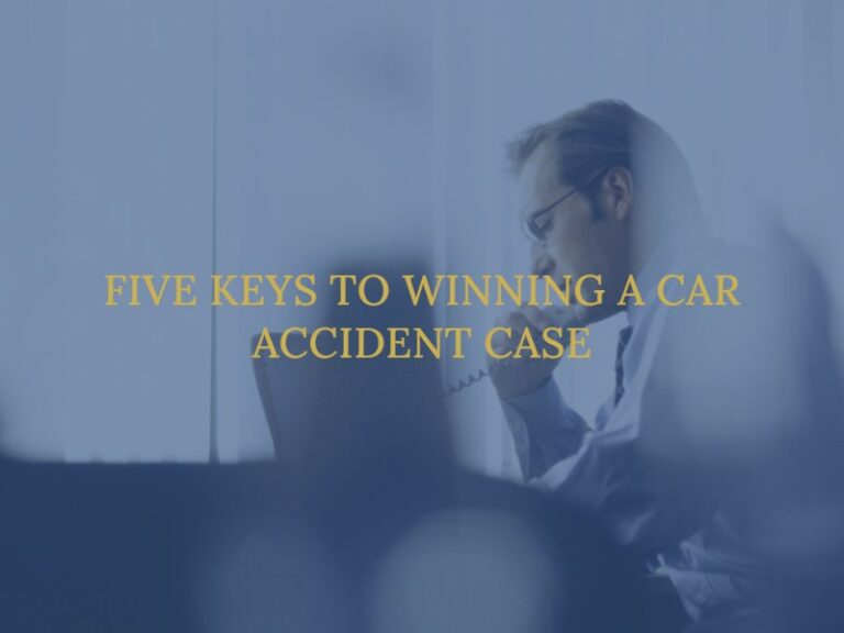 5 Keys To Win a Car Accident Case New Jersey